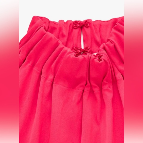 COS High-Neck Satin top Pink - Picture 7 of 11